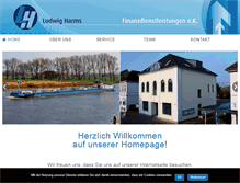 Tablet Screenshot of harms-finanzdienstleistungen.de